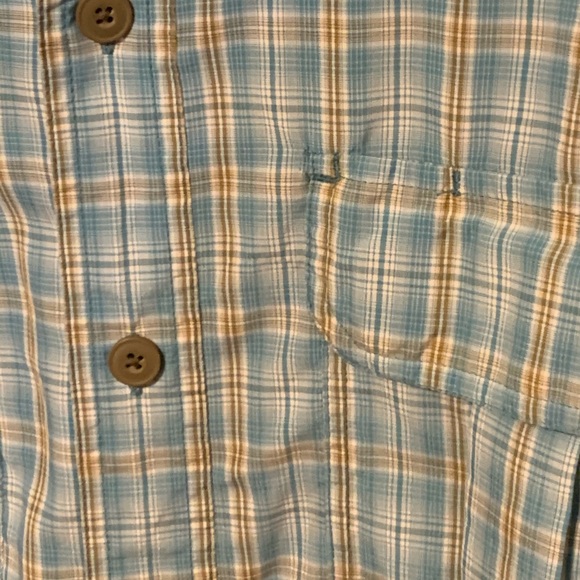 L light teal plaid duluth trading mens shirt - Picture 5 of 10